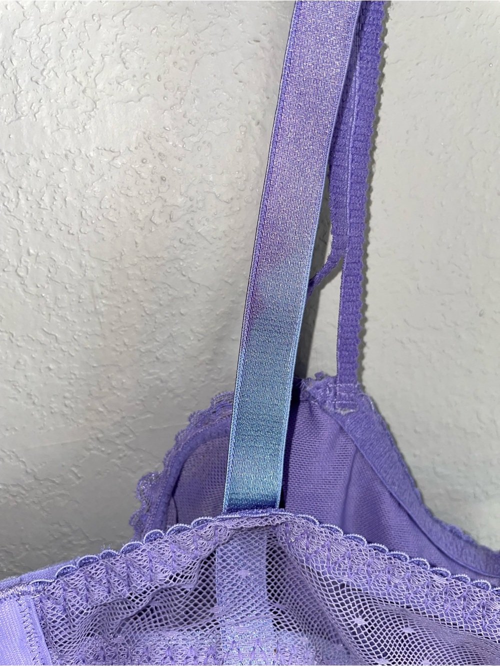 Lace Underwire Bralette in Purple 38B - Picture 3 of 5